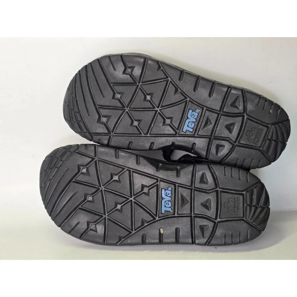 Teva Men's Sandals Size 9 EU 42 Black Strappy Open Toe Universal‎ Hiking Shoes